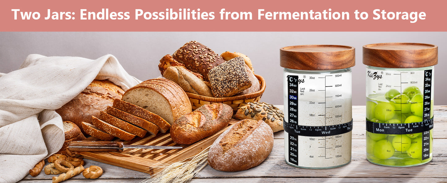 KiiZYs - Sourdough Starter Kit & Bread Baking Tools Essentials