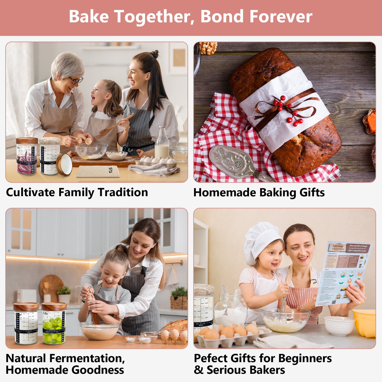 KiiZYs - Sourdough Starter Kit & Bread Baking Tools Essentials