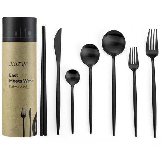 gifts for women rose gold silverwear for 6 flatware set for 2 flatwear silverware sets for 12 rose gold party decorations gold  golden copper brown bronze chopsticks chopstik chop sticks cubiertos de acero inoxidable tenedores acero inoxidable moms gifts for mums Fathers day Gift ideas mothers day presents birthday valentines labour day Christmas thanksgiving xmas silverware set