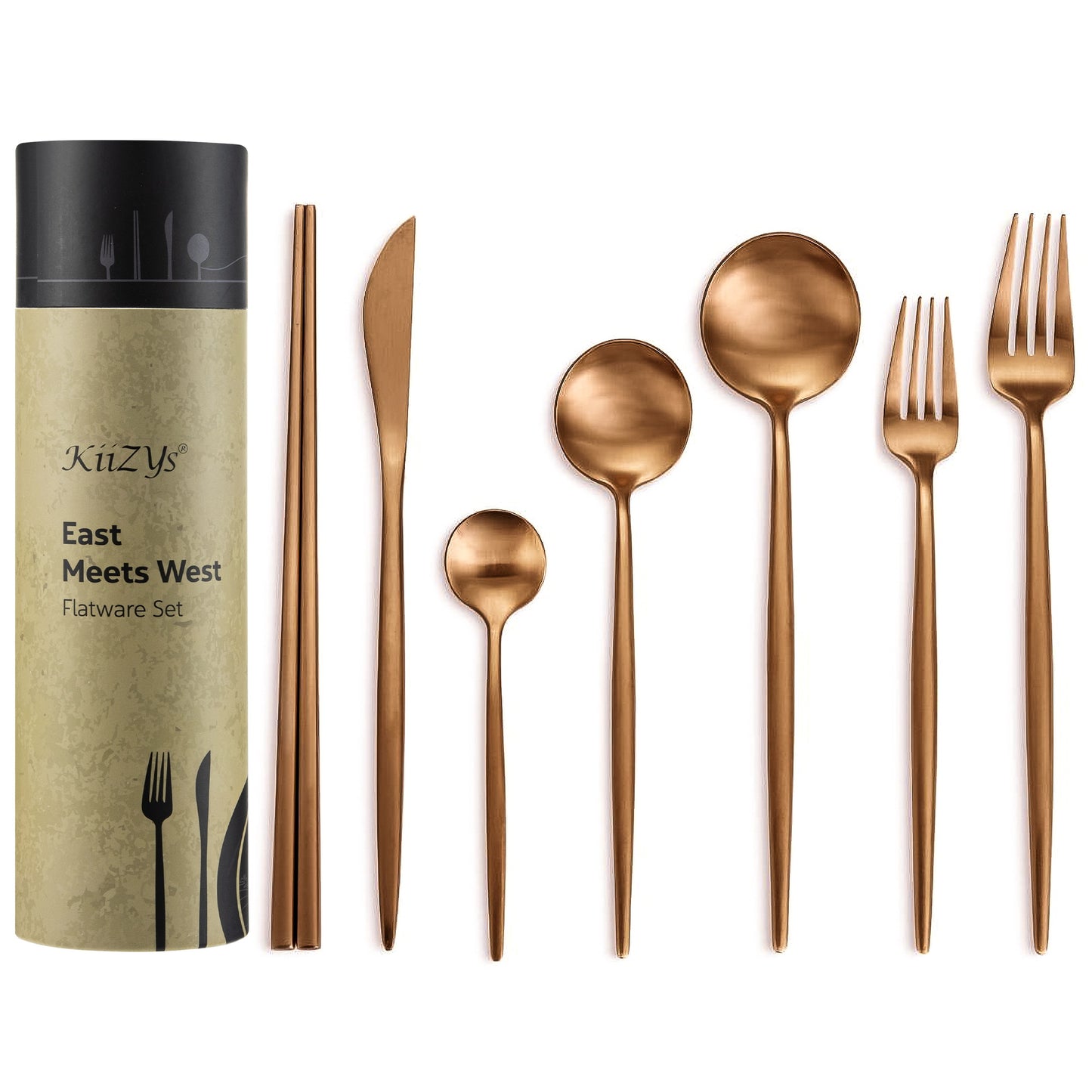 long handled silverwear utinsils korean chop sticks stiks chapsticks new home house warming vajillas modernas para housewarming juego cubiertos de acero inoxidable japanese kitchen accessories home essentials for new apartment eating tenedores japanese bronze dinnerware set modern silverware set stainless steel modern set brass utensil small apartment gifts Japanese gift set kitchen utinsils gift set Christmas gift thanksgiving xmas birthday anniversary party hosting at home cylinder box mums gifts