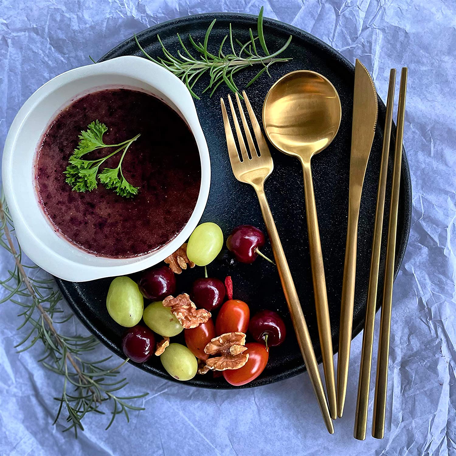gold golden serving utensils gifts dinnerware accessories serving spoons and fork spatula of 2 shiny matte gold salad server cubiertos de acero inoxidable juegos de vajilla hosting party essentials flatware 1810 stainless steel home essentials kitchen ware serveware flatware set silverware cutlery pasta Christmas silverwear xmas high tea comically large spoon wedding decorations wedding registry search must have amazon wish list