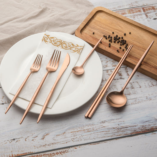 Unleash the Power of Hospitality: Elevate Your Hosting with Our Exquisite Flatware Set!