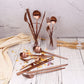 KiiZYs Stainless Steel Minimalist  Cutlery 14 Pieces Set - Matte Copper
