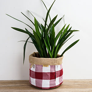 KiiZYs - House Plant Pot Covers (5' 6' 8' Inch) - Red Reversible